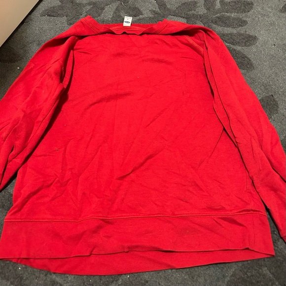 Red embroidered sweatshirt - Picture 4 of 4